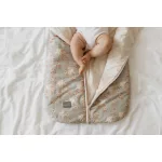 Sleepee Grow Up állítható baba hálózsák 0-24 hó, bélelt pamut, zöld leveles (Bohemian Green) minta (2.5 TOG)