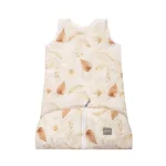 Sleepee Grow Up állítható baba hálózsák 0-24 hó, bélelt pamut, bézs virágos (Bohemian Sand) minta (2.5 TOG)