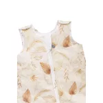 Sleepee Grow Up állítható baba hálózsák 0-24 hó, bélelt pamut, bézs virágos (Bohemian Sand) minta (2.5 TOG)