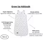 Sleepee Grow Up állítható baba hálózsák 0-24 hó, bélelt pamut, bézs virágos (Bohemian Sand) minta (2.5 TOG)
