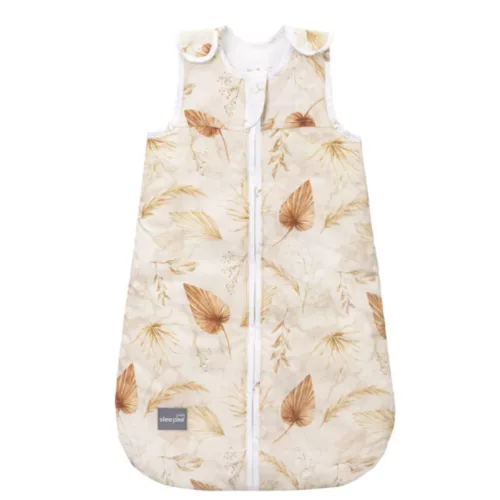 Sleepee NewBorn újszülött hálózsák 0-4 hó, bélelt pamut, bézs virágos (Bohemian Sand) minta (2.5 TOG)