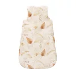 Sleepee NewBorn újszülött hálózsák 0-4 hó, bélelt pamut, bézs virágos (Bohemian Sand) minta (2.5 TOG)