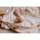 Sleepee NewBorn újszülött hálózsák 0-4 hó, bélelt pamut, bézs virágos (Bohemian Sand) minta (2.5 TOG)