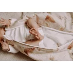 Sleepee NewBorn újszülött hálózsák 0-4 hó, bélelt pamut, bézs virágos (Bohemian Sand) minta (2.5 TOG)