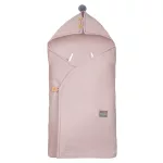 Sleepee autósülésbe való nyári muszlin babatakaró-pólya rózsaszín (Pink) színben, hordozóba illeszthető kivitel biztonsági öv nyílásokkal