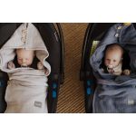 Nyári Muszlin Kocsitakaró / Pólya / Grey