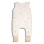 Sleepee kifordítható téli tipegő hálózsák 6-12 hó (XS), pamut borítás, krém Bohemian Sand és natúr virágos minta (2.5 TOG)