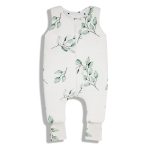 Sleepee kifordítható téli tipegő hálózsák lábbal 6-12 hó (XS méret), eukaliptusz Eucalyptus és pöttyös Black Dots minta (2.5 TOG)