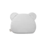 Sleepee muszlin Teddy babapárna grey (szürke) színben, maci formájú puha és légáteresztő pamut babapárna