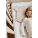 Sleepee muszlin Teddy babapárna sand (bézs) színben, maci formájú puha és légáteresztő pamut babapárna