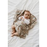Sleepee Bamboo 3‑in‑1 vékony puha baba takaró, kendő / Vintage Animals Cream