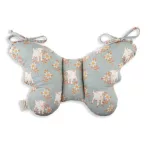Sleepee Butterfly anti-shock pillangó babapárna Sky Blue (kék, állatkás) mintával, rázkódás elleni fejtámasztó babapárna babakocsiba és autósülésbe
