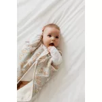 Sleepee Grow Up állítható baba hálózsák 0-24 hó, bélelt pamut, kék bárányos (Sky Blue) minta (2.5 TOG)