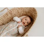 Sleepee NewBorn újszülött hálózsák 0-4 hó, bélelt pamut, kék bárányos (Sky Blue) minta (2.5 TOG)