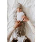 First Step Újszülött Pólya / Vintage Animals Sky Blue