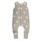 Sleepee kifordítható téli tipegő baba hálózsák 6-12 hó (XS), pamut borítás, kék bárányos Vintage Animals és pöttyös minta (2.5 TOG)