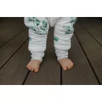 Sleepee kifordítható téli tipegő baba hálózsák 1-2 év (S), pamut borítás, kék bárányos Vintage Animals és bézs Cream minta (2.5 TOG)