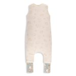 Sleepee kifordítható téli tipegő gyermek hálózsák 3-4 év (M), pamut borítás, kék bárányos Vintage Animals és bézs Cream minta (2.5 TOG)