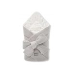 Sleepee újszülött baba pólya, gofri szövésű waffle pamut anyagból, szürke (Grey) színben