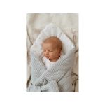 Sleepee újszülött baba pólya, gofri szövésű waffle pamut anyagból, szürke (Grey) színben