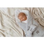 Sleepee újszülött baba pólya, gofri szövésű waffle pamut anyagból, szürke (Grey) színben