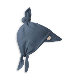 Muszlin napellenzős sapka / Petrol 