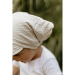 Sleepee puha pamut muszlin nyári napellenzős sapka babáknak / Ocean Green