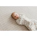Sleepee First Step újszülött baba pólya, puha pamut anyagból, bézs erdei állatkás (Ivory Forest) mintával (0.5 TOG)