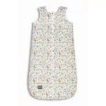 Sleepee Grow Up állítható baba hálózsák 0-24 hó, bélelt pamut, bézs erdei állatkás (Ivory Forest) minta (2.5 TOG)