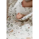 Sleepee NewBorn újszülött hálózsák 0-4 hó, bélelt pamut, bézs erdei állatkás (Ivory Forest) minta (2.5 TOG)