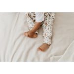 Sleepee kifordítható téli tipegő gyermek hálózsák 3-4 év (M), pamut borítás, bézs erdei Ivory Forest és pöttyös minta (2.5 TOG)