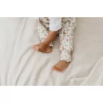 Sleepee kifordítható téli tipegő baba hálózsák 1-2 év (S), pamut borítás, bézs erdei Ivory Forest és pöttyös minta (2.5 TOG)