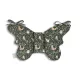 Sleepee Butterfly anti-shock pillangó babapárna Green Forest (zöld, erdei mintás) grafikával, rázkódás elleni fejtámasztó babapárna babakocsiba és autósülésbe