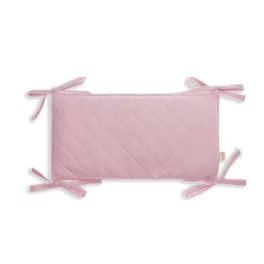 Sleepee 1 db-os steppelt babaágy rácsvédő pink (rózsaszín) színben, megkötős biztonsági panel és rögzíthető ütődésgátló kiságyba
