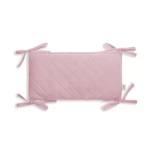 Sleepee 1 db-os steppelt babaágy rácsvédő pink (rózsaszín) színben, megkötős biztonsági panel és rögzíthető ütődésgátló kiságyba