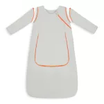 Sleepee téli baba hálózsák levehető ujjakkal, bélelt pamut, szürke (Grey) színben (2.5 TOG)