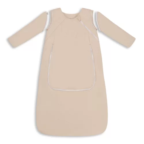 Sleepee téli baba hálózsák levehető ujjakkal, bélelt pamut, bézs homok (Sand) színben (2.5 TOG)