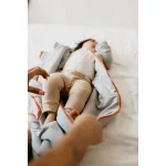 Sleepee téli baba hálózsák levehető ujjakkal, bélelt pamut, szürke (Grey) színben (2.5 TOG)