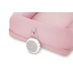 Sleepee 4 az 1-ben moduláris újszülött babafészek rózsaszín (Pink) színben, variálható és elemekre szedhető kialakítással a biztonságos alváshoz
