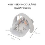 Sleepee 4‑in‑1 moduláris baba babafészek újszülötteknek / Pink