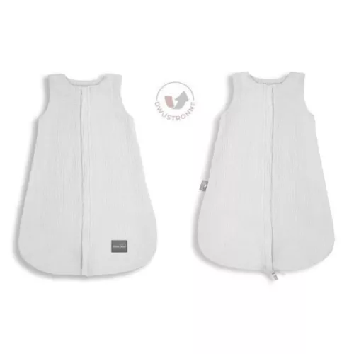 Sleepee újszülött kifordítható muszlin baba hálózsák 0-4 hó (S méret), Grey (1.0 TOG)