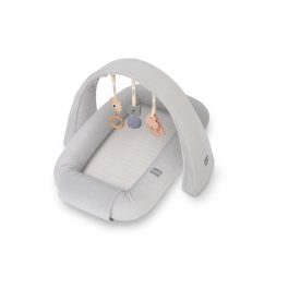 Sleepee 3‑in‑1 moduláris baba babafészek játék ívvel újszülötteknek / Grey
