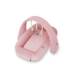 Sleepee 3‑in‑1 moduláris baba babafészek játék ívvel újszülötteknek / pink