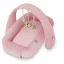 Sleepee 3 az 1-ben moduláris újszülött babafészek rózsaszín (Pink) színben, csatlakoztatható fejlesztő játékokkal a baba készségeinek fejlesztéséért