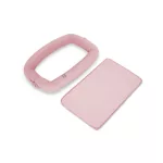 Sleepee 3 az 1-ben moduláris újszülött babafészek rózsaszín (Pink) színben, csatlakoztatható fejlesztő játékokkal a baba készségeinek fejlesztéséért