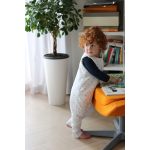 Sleepee kifordítható téli tipegő gyermek hálózsák 3-4 év (M), pamut borítás, fehér és fekete pöttyös minta (2.5 TOG)