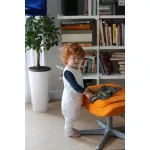 Sleepee kifordítható téli tipegő baba hálózsák 1-2 év (S), pamut borítás, fehér és fekete pöttyös minta (2.5 TOG)