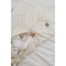 Sleepee Grow Up állítható baba hálózsák 0-24 hó, bélelt pamut, bézs leveles (Bamboo) minta (2.5 TOG)