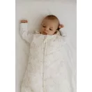 Sleepee NewBorn újszülött hálózsák 0-4 hó, bélelt pamut, bézs leveles (Bamboo) minta (2.5 TOG)