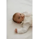 Sleepee NewBorn újszülött hálózsák 0-4 hó, bélelt pamut, bézs leveles (Bamboo) minta (2.5 TOG)